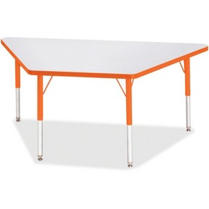 Jonti-Craft Berries Elementary Height Prism Edge Trapezoid Table (30 x 60) in Orange - 1 of 2