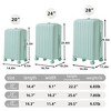 KTMBDW  Luggage 3 Piece Set Suitcase Spinner Hardshell Lightweight Durable - with Cup Holder & USB Port & Phone Holder - 20"/24"/28" - 4 of 4