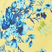 bright lemon floral toss