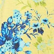 bright lemon floral toss