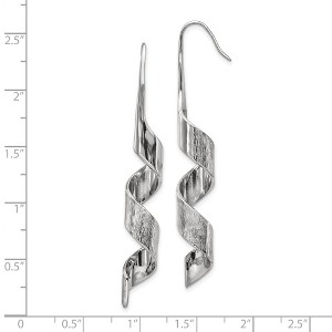 Chisel Stainless Steel Polished and Textured Swirl Stud Earrings - 1 of 4