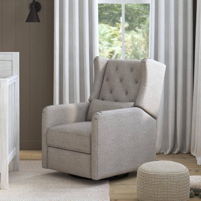 Everly Swivel Reclining Glider in Performance Gray Eco-Weave
