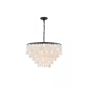 Elegant Lighting Selene 6 light Black Pendant - 1 of 4