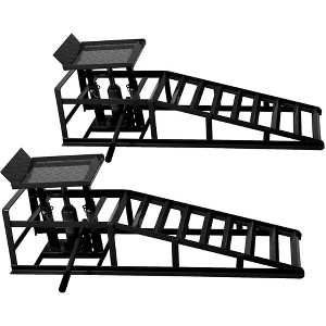 2pcs 11000lbs Hydraulic Car Ramp, Lift Service Ramp Truck Trailer Garage, Height Hydraulic Vehicle Ramp, Car Hydraulic Lift Service Frame 5T 5 Tons - 1 of 4