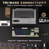 MaseiKar YZ87 Gasket Mechanical Keyboard,TKL Wireless Hot Swappable with 5-Layer Padding, BT5.0/2.4G/USB-C NKRO RGB Backlit(Black, Milk Switch) - 2 of 4