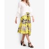 Women's Jacquard Floral Midi Asymmetrical Midi Skirt - Topshop - 4 of 4