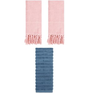 REGALWOVEN 3 Packs Solid Absorbent Soft Cotton Hand Towels 14" x 30" - 1 of 4