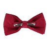 CTM Men's Satin Clip On Bow Tie - 2 of 2