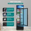Mojgar Commercial Display Refrigerator, 14.8 Cu.Ft Glass Door Drink Fridge with Soft LED Light Adjustable Shelves - 3 of 4