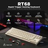 MaseiKar RT68 Gaming Keyboard,Hall Effect Magnetic Switch,RGB Backlit ,Gasket Mount Hot Swap Struture,Adjustable Actuation TKL - 2 of 4