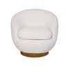 NicBex 360 Degrees Swivel Armchair, Accent Chair with Breathable Cotton Linen Fabric, Ergonomic Comfy Chair for living Room & Bedroom - 2 of 4