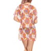 LA LEELA Women's Beachwear Swimsuit Coverups for Women Summer Swim Beach Dress Cover Ups for Swimwear Women Hawaiian Bathing Suit M-L Multi,Floral - 3 of 4