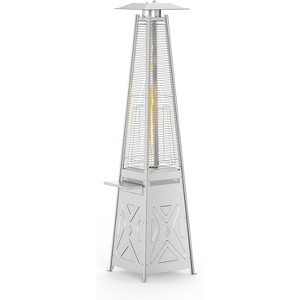 Jojoka Outdoor Patio Heater 42,000 BTU, Coffee Shelf, Ground Nail, Wheels, Commercial & Residential Gas Heater - 1 of 4