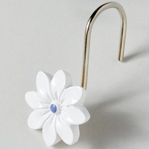 Blue Floral Set of 2 Hand Towels - 1 of 4