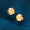Ross-Simons Italian 18kt Yellow Gold Diamond-Cut Dome Stud Earrings - 4 of 4