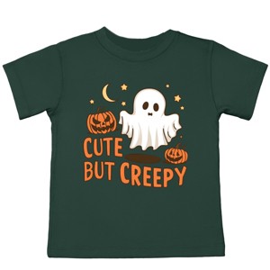 The Juniper Shop Cute But Creepy Ghost Toddler Short Sleeve Tee - 3T - Forest - 1 of 4