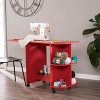 Stradville Expandable Rolling Sewing Table/Craft Station - HZ7665 - Farmhouse Red -SEI - 2 of 4