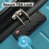 3 Pieces Luggage Sets Travel Suitcase with Double Spinner 8 Wheels TSA Lock Silent-Running Lightweight Hardshell Suitcase 20'' 24'' 28'' - 4 of 4