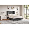 Twin XL Bed Frame with Upholstered Headboard,Heavy-Duty Platform Bed Frame with Adjustable Headboard - 2 of 4