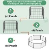 FDW Dog Playpen Kennel - 4 Panels, 24 Inch Height, Indoor/Outdoor Folding Metal Portable Puppy Exercise Pen, Heavy Duty Dog Fence for Yard, Camping - - 4 of 4