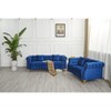 Hybition 2 Piece Velvet Chesterfield Button-Tufted Sofa Sets for Living Room - 3 of 4