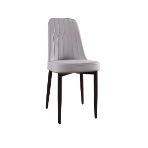 NicBex Set of 2 Dining Chair Contemporary PU Leather Metal Legs Side Chair with Cushion Seats for Kitchen,Dining Room - 1 of 4