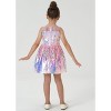 2Bunnies Girls' Ombre Sequin Sleeveless Dress Illusion Neckline - 4 of 4