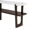 NicBex Console Table Entryway Table with Marble-Effect Top Side Table for Entryway, Living Room, Hallway - 4 of 4