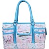 Singer Pastel Palm Print Storage Tote: Polyester Sewing Kit Bag for Supplies & Accessories, 7.5" H x 12" D x 8.5" W - 4 of 4