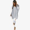 Anna-Kaci Women's Oversized V-Neck Fleece Tunic Sweater Long Sleeve Cozy Top - 4 of 4
