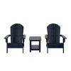 WestinTrends Tuscany HIPS¬¨‚Ä†Outdoor¬¨‚Ä†Patio¬¨‚Ä†Folding¬¨‚Ä†Adirondack¬¨‚Ä†Conversation Set (3-Piece) - 3 of 4