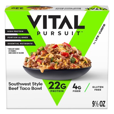 Vital Pursuit Frozen Gluten Free Beef Taco Bowl - 9.5oz