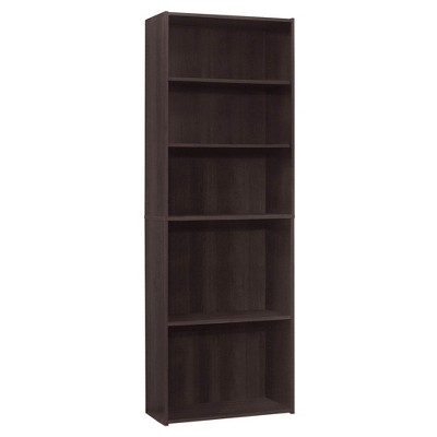 Monarch Specialties Bookshelf Bookcase 6 Tier 72InchH Office Bedroom Laminate Brown Transitional