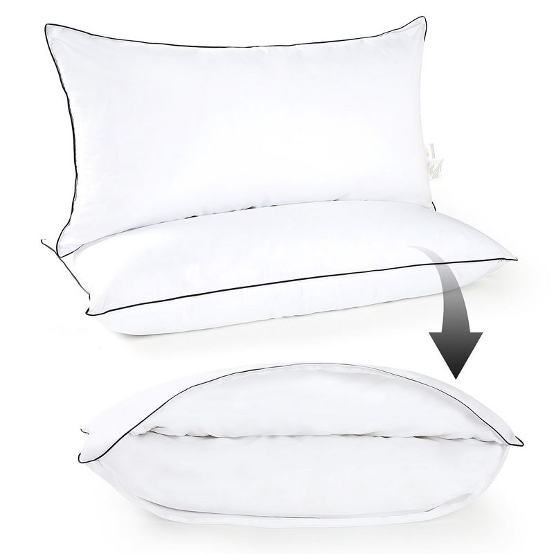 Cheer Collection Set of 2 Adjustable Layered Pillows, 1 of 10