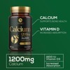 Calcium 1200mg with Vitamin D3 Supplement for Strong Bones & Muscle Support - 180 Tablets By Nature's Peak - 2 of 4