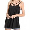 Women's Crisscross Neck Solid Camisole Top - HEIMISH USA M - 3 of 4
