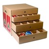 Jumbl Christmas Ornament Storage Box, Large Ornament Organizer with Dividers – Hold Up to 82 Pieces - 2 of 3