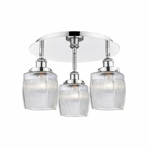 Colton - 3 Light Flush Mount In Industrial Style-9.5 Inches Tall and 17.25 Inches Wide - 1 of 1