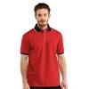 Mio Marino Men's Classic-Fit Cotton-Blend Pique Polo Shirt with Contrast Collar - 2 of 4