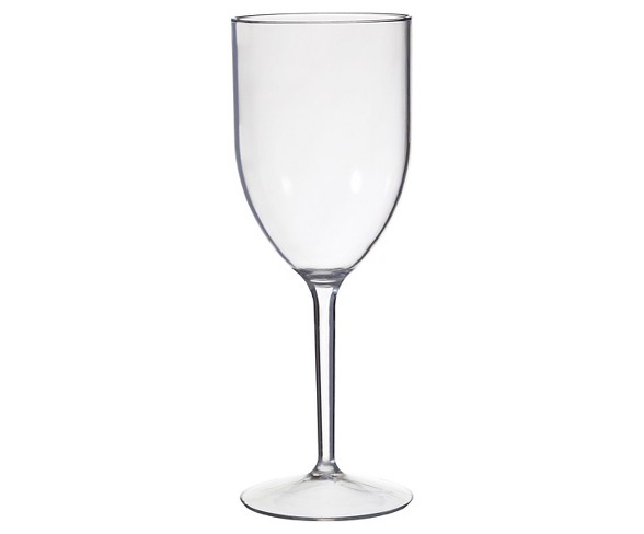 CreativeWare Set of 8 Wine Glasses 12oz Acrylic