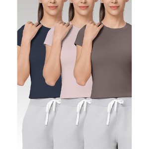 Spruce Fashion Set of 3 Women's Essential Soft & Stretchy Baby Tees - 1 of 4