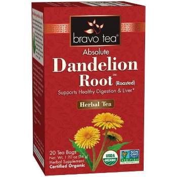 Bravo Tea Dandelion Root Tea - 1 Box/20 Bags