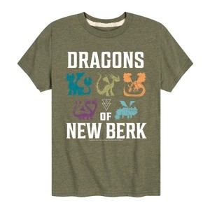 Boys' - How to Train Your Dragon - Dragons Of New Berk Short Sleeve Graphic T-Shirt - 1 of 3