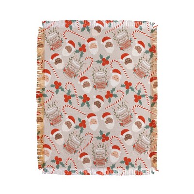 Dash and Ash Peppermint Mocha 56"x46" Woven Throw Blanket - Deny Designs