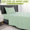 4 Piece Viscose from Bamboo Cooling sheets Ultra Soft 100% Organic Deep Pocket Luxury Bed Sheets with Pillowcases - Lux Decor Collection - 3 of 4