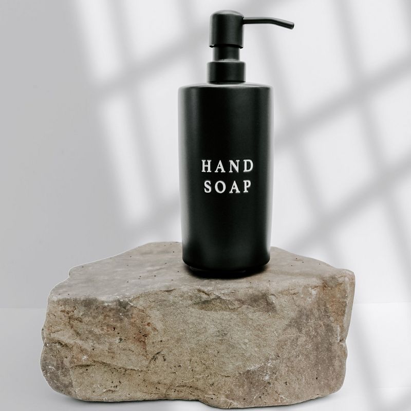 Sweet Water Decor Black Stoneware Hand Soap Dispenser - 15oz, 6 of 7