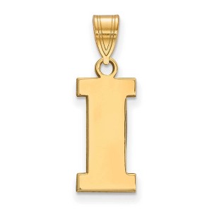 Black Bow Jewelry 14k Yellow Gold Plated Sterling Silver Iowa Hawkeyes NCAA Medium Pendant - 1 of 3