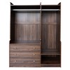 Open Wooden Wardrobe Storage for Bedroom, Gray - 2 of 4