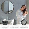 ChicFurnit Decorative Wall Mirrors 30 Inch Round Mirror Wall Mounted Circle Mirrors Vanity Mirror for Bathroom Living Room, Black, 30.00"*0.70"*30.00" - 3 of 4