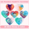 Joyfy 30 Packs Galaxy Slime Hearts, Slime Kit Gifts for Kids Classroom Exchange, School Prizes, Easter Basket Stuffers, Easter Party Favors - 2 of 4